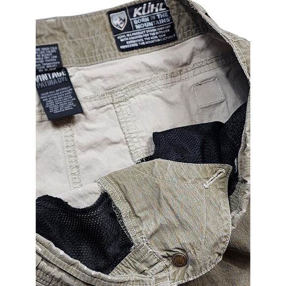 KUHL Shorts Mens 36 Mountain Cargo Rugged Hiking Tactical Utility Vintage Patina - Picture 9 of 16